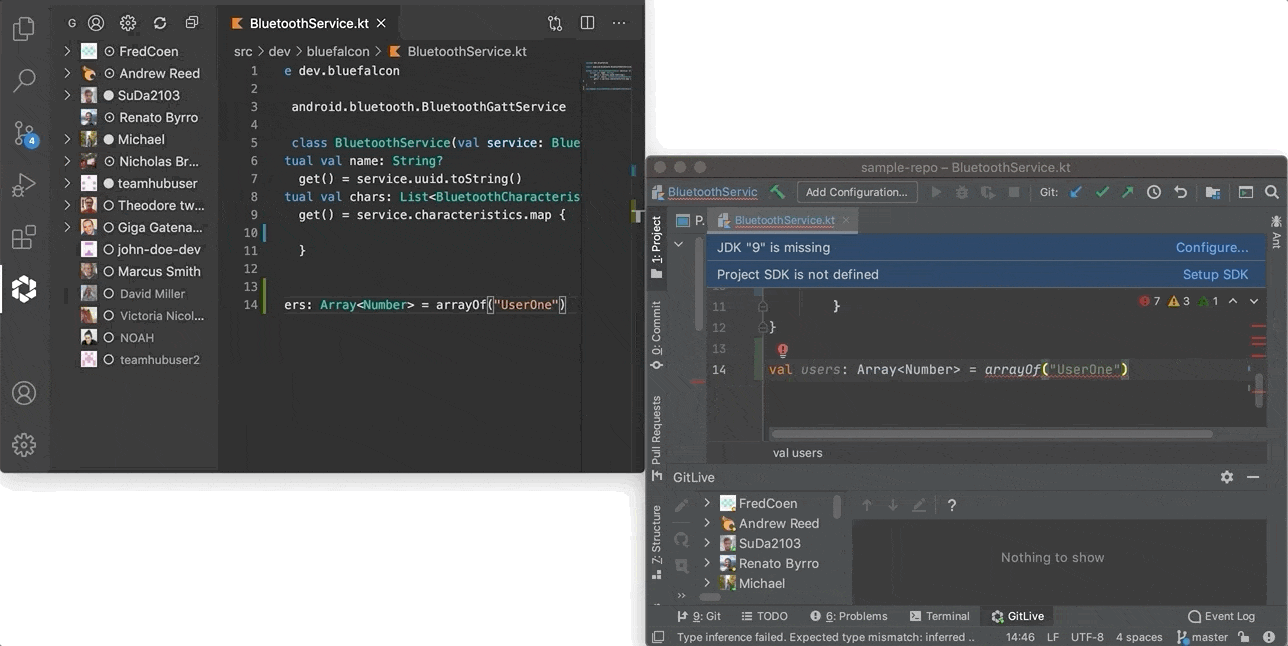 Cross IDE Real-Time Editing