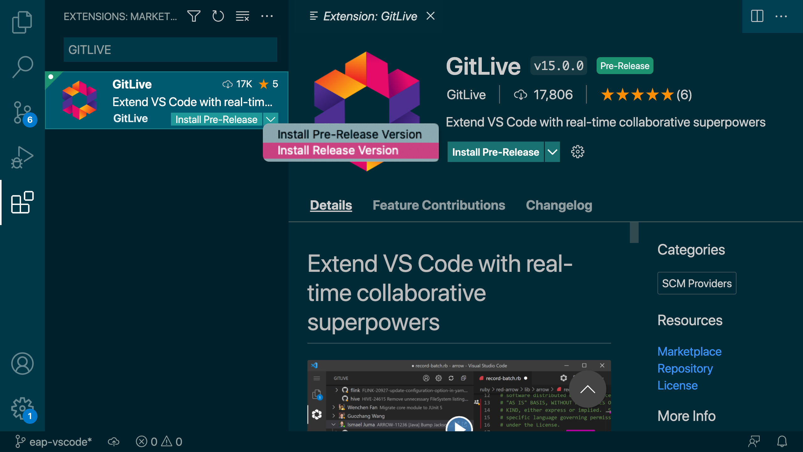 Install GitLive