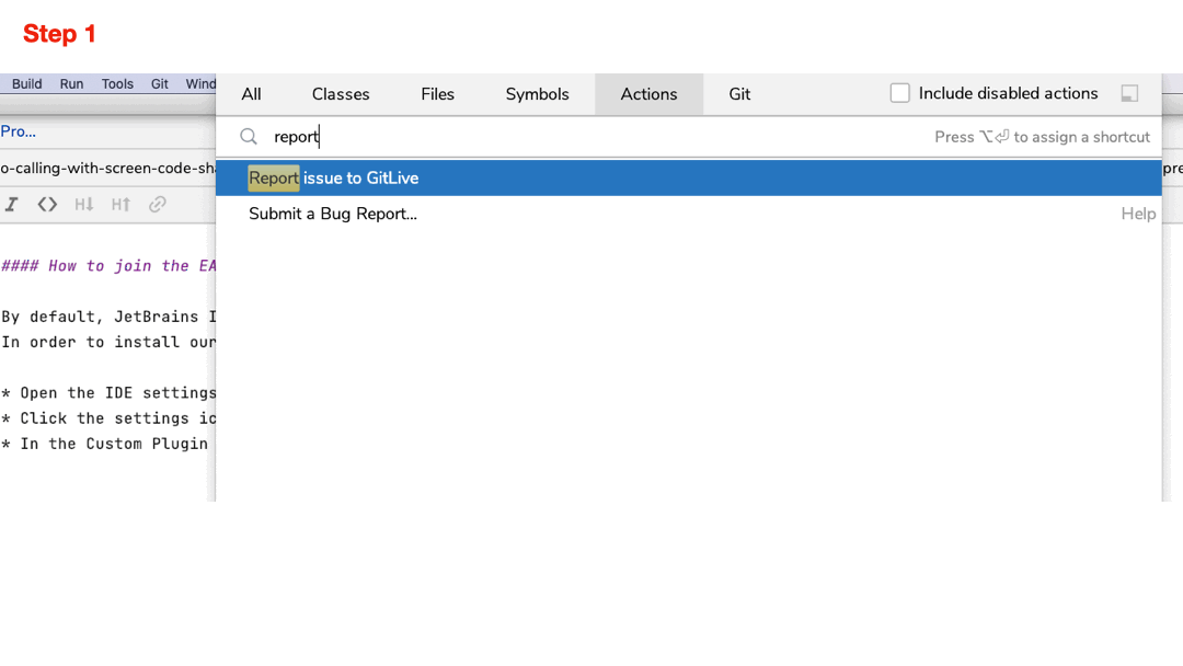 GitLive Error Report