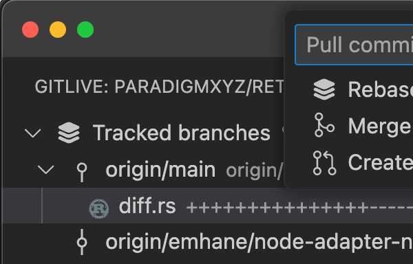 GitLive 19.0: View and open pull requests, ignore branches until their next commit, and more