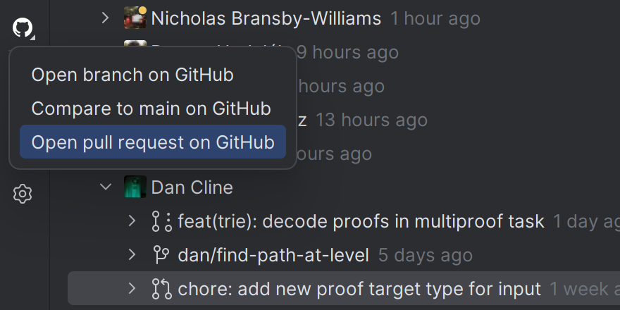View pull requests in Jetbrains