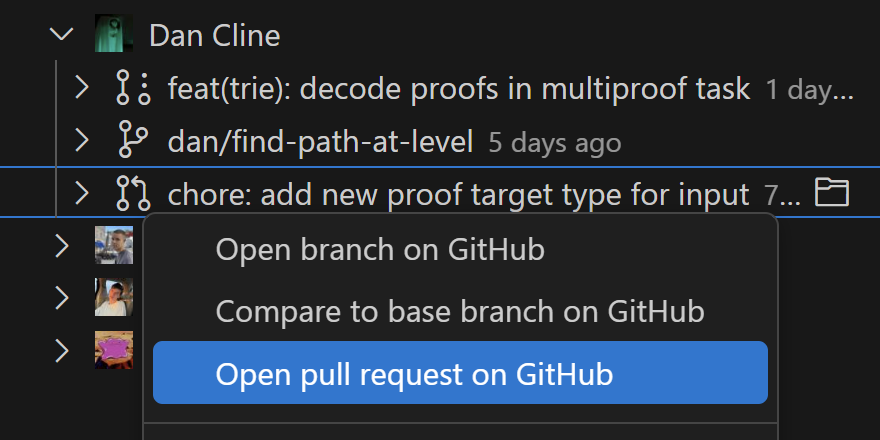 View pull requests in VS Code